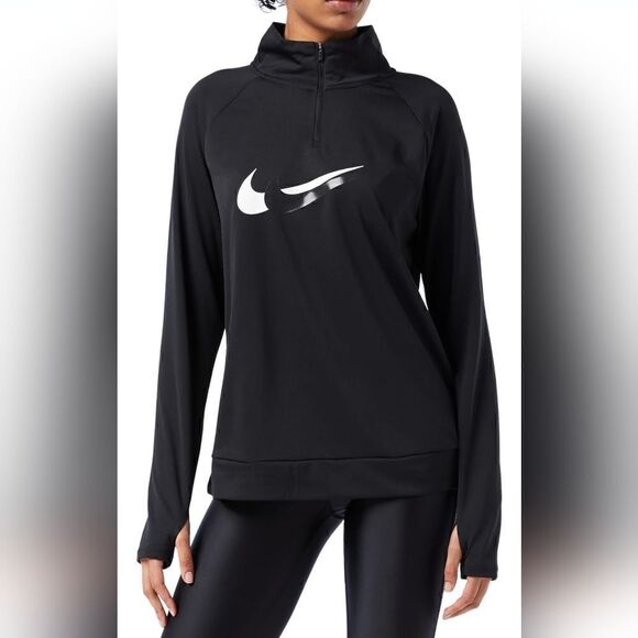 Nike Running dri fit 1/4 zip midlayer long sleeve - Picture 1 of 9
